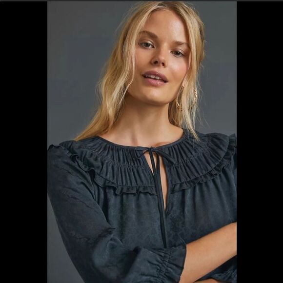 REVOLVE Anthropologie Current Air Southwark Shirred Top - Picture 3 of 13